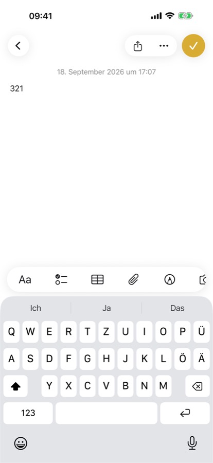 Dieselbe Notiz, jetzt mit der genannten Zahl